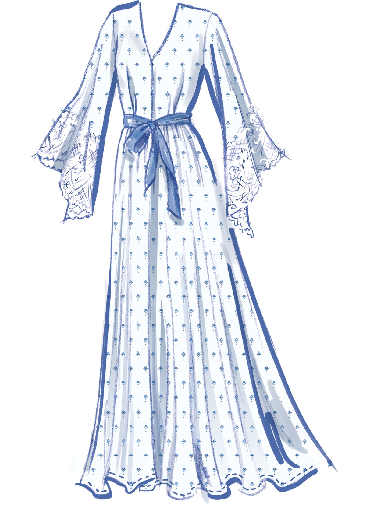 Patron McCall's n°8535 - Chemise de nuit et robe de chambre élégantes