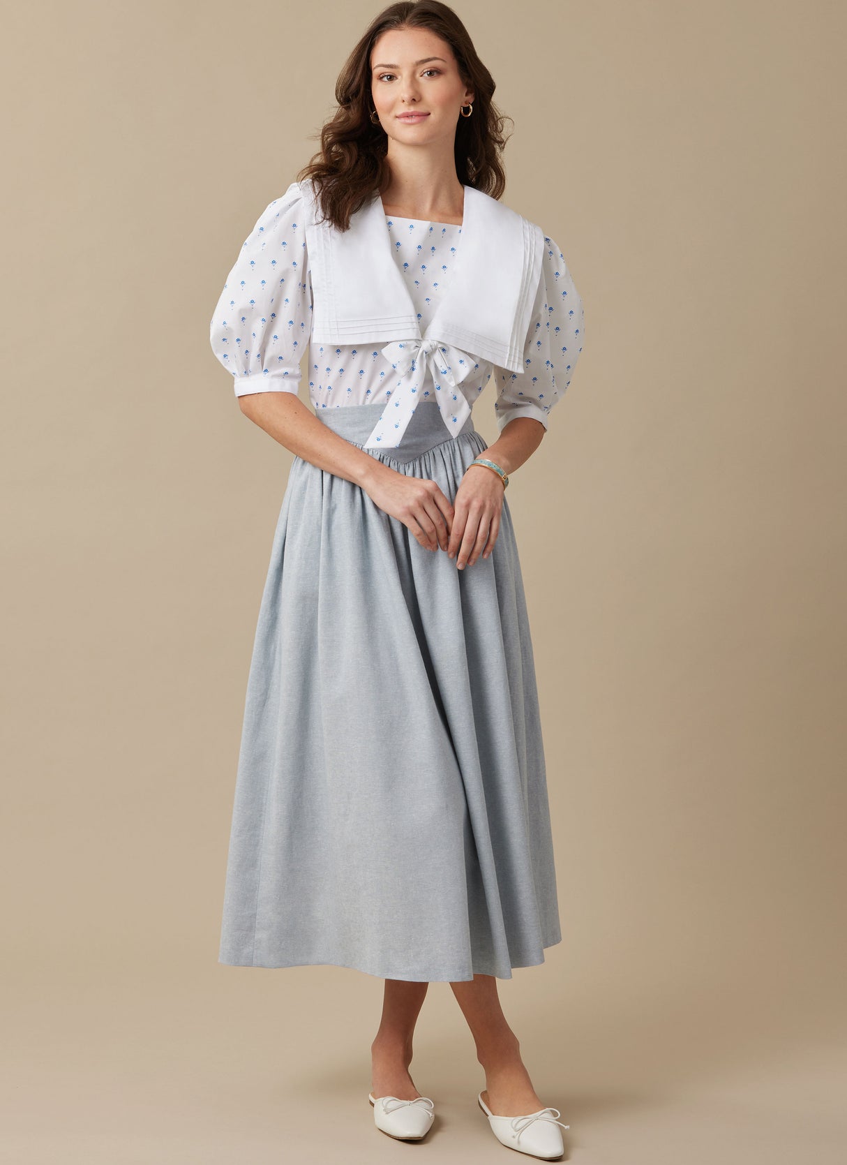 Patron McCall's n°8540 - Haut et jupe vintage élégants