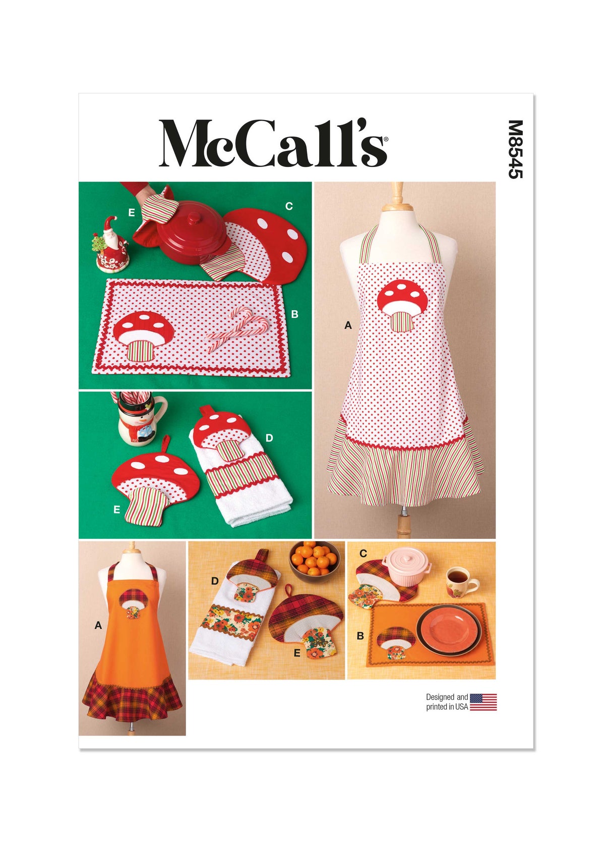 Patron McCall's n°8545 - Décorations festives pour la cuisine