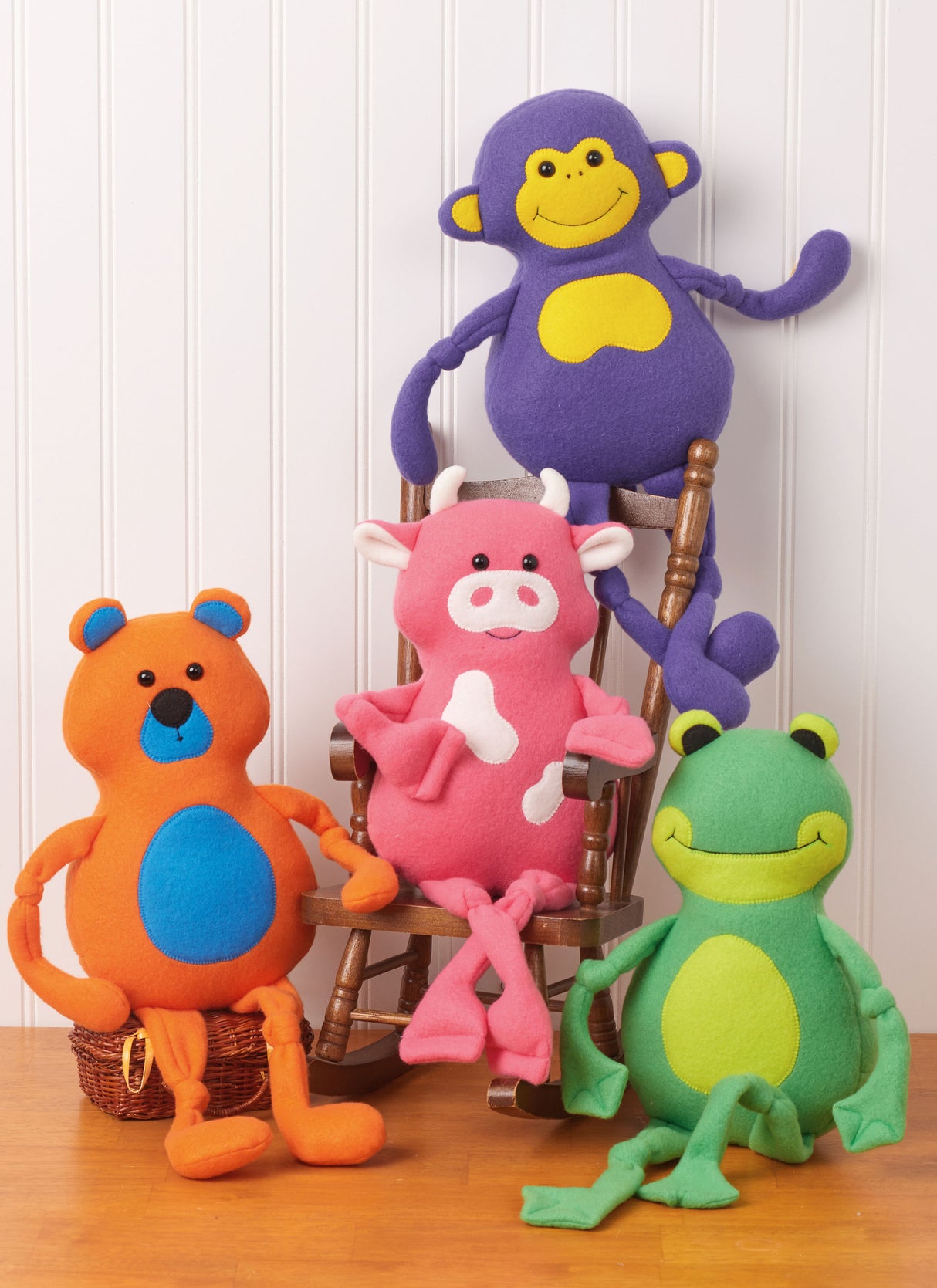 Patron McCall's n°8546 - Animaux en peluche de 43 cm