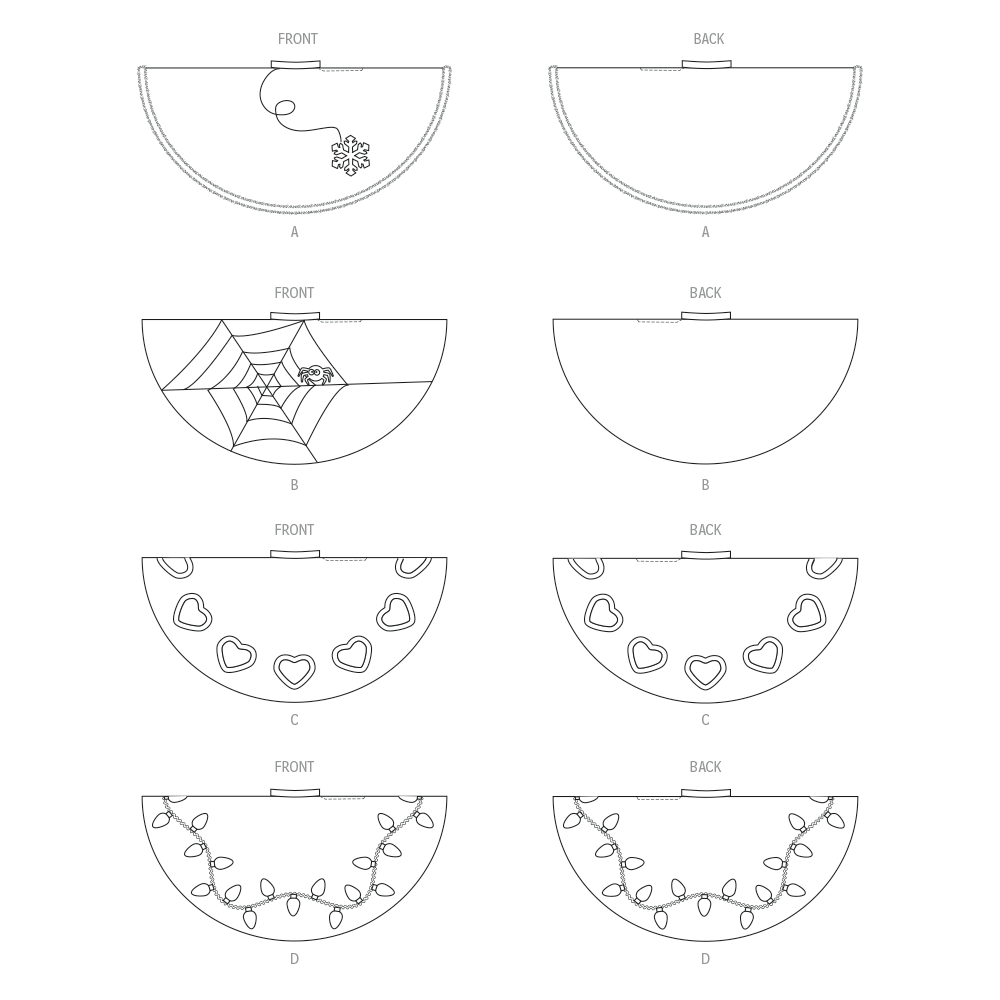 Patron McCall's n°8548 - Jupes circulaires élégantes