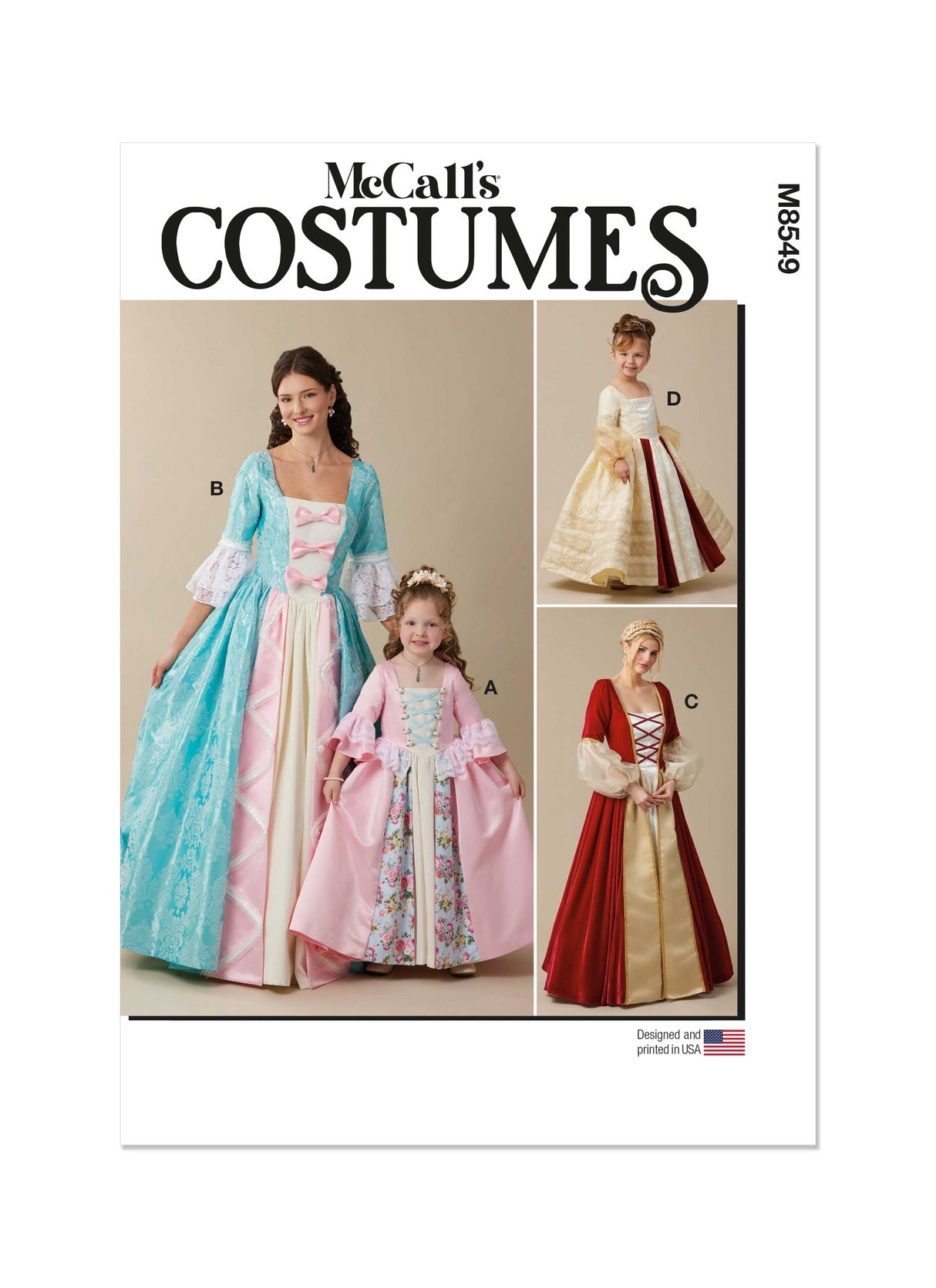 Patron McCall's n°8549 - Déguisement de robe de princesse