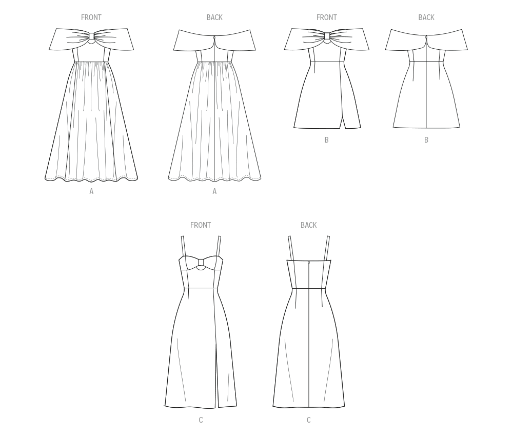 Patron McCall's n°8554 - Robe évasée boutonnée