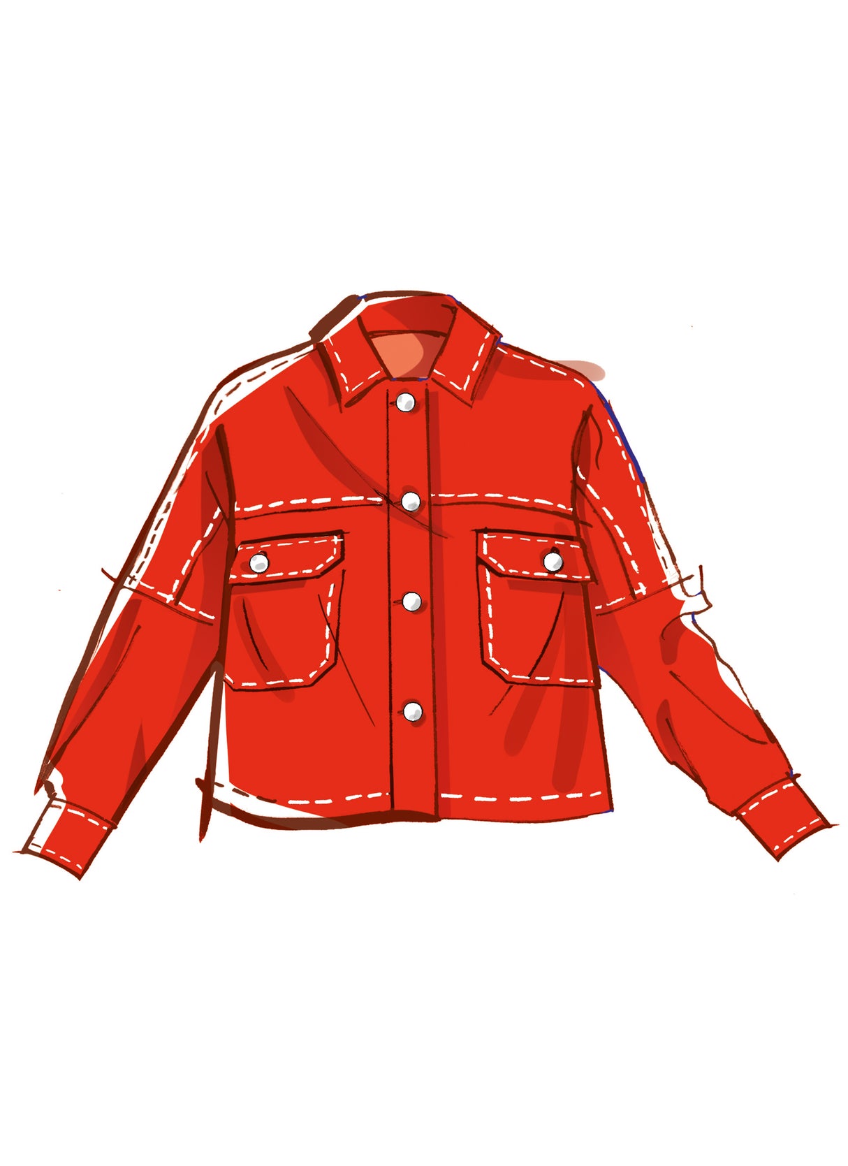 Patron McCall's n°8561 - Veste boutonnée deux longueurs et jupe