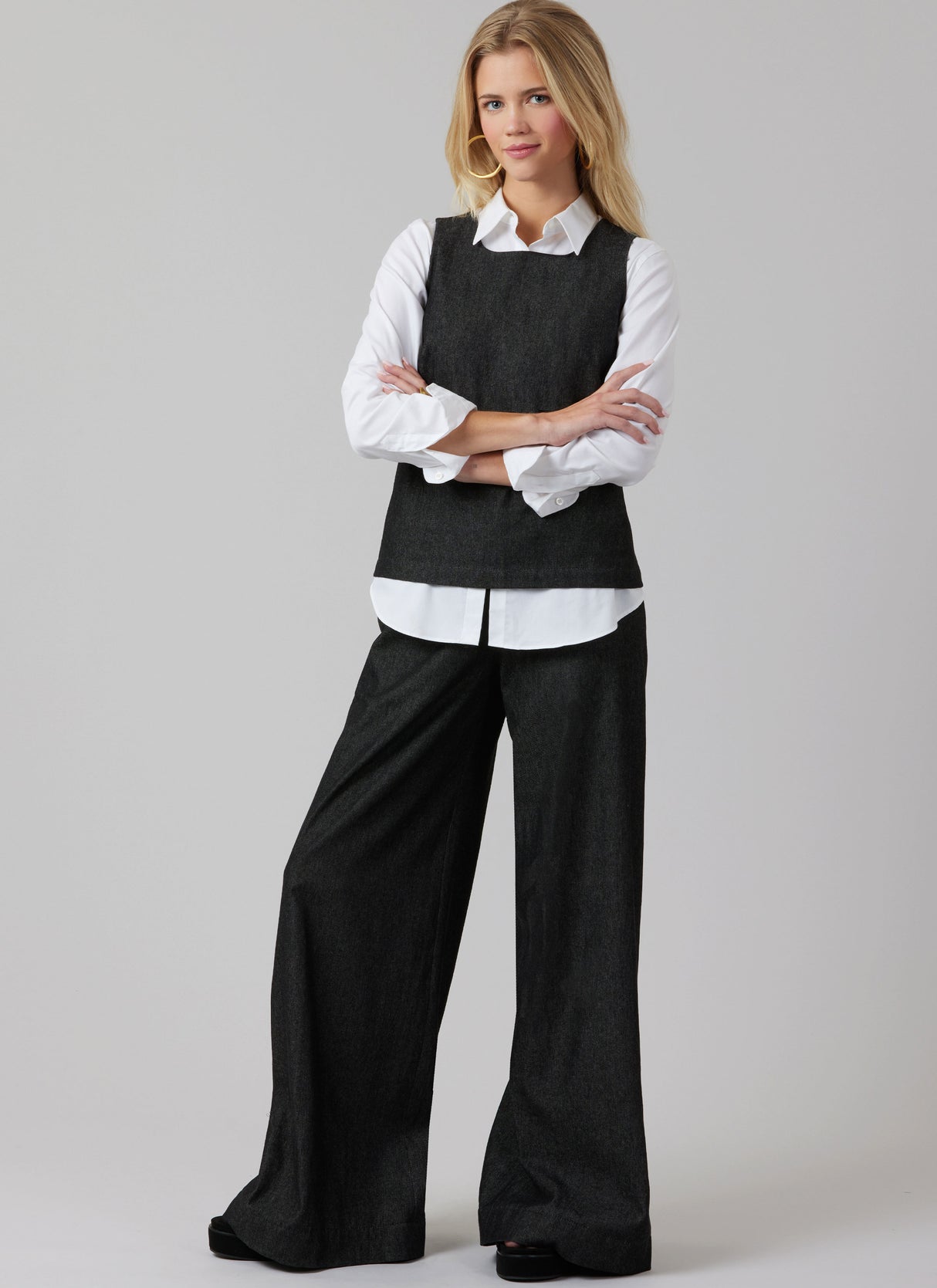 Patron McCall's n°8562 - Ensemble complet top robe veste pantalon