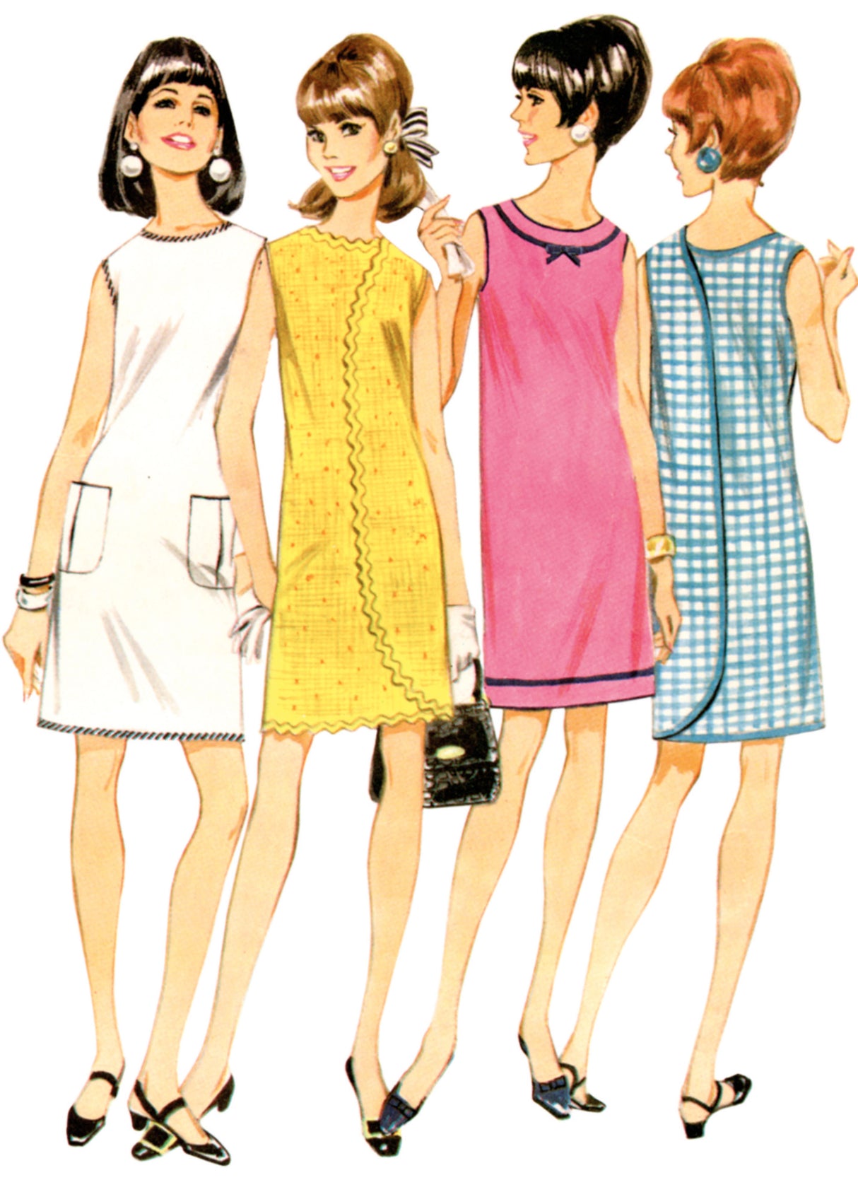 Patron McCall's n°8571 - Robe wrap vintage années 60