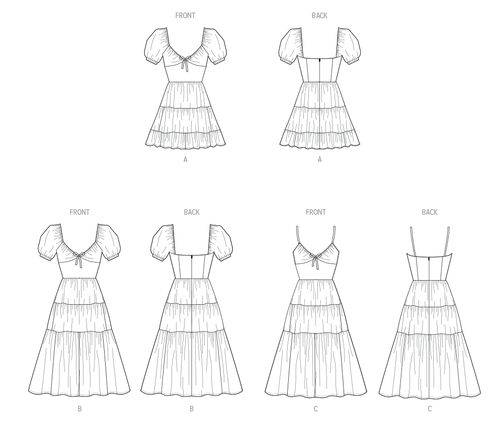 Patron McCall's n°8575 - Robe empire à volants