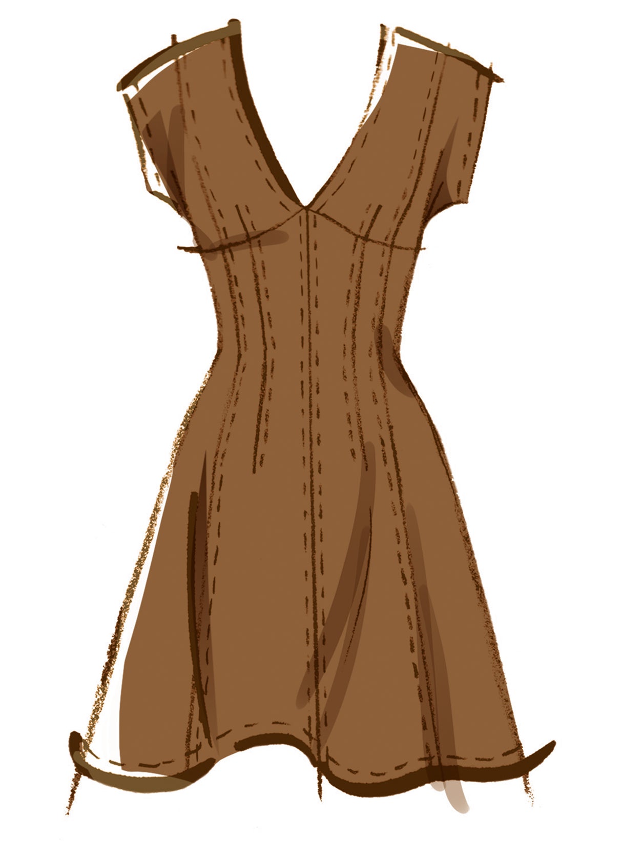 Patron McCall's n°8577 - Robe à épaules tombantes