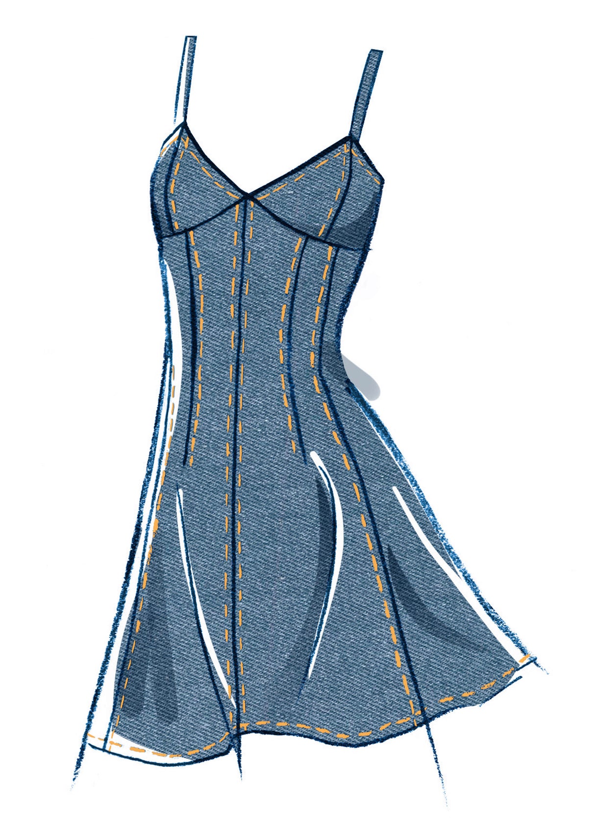 Patron McCall's n°8577 - Robe à épaules tombantes