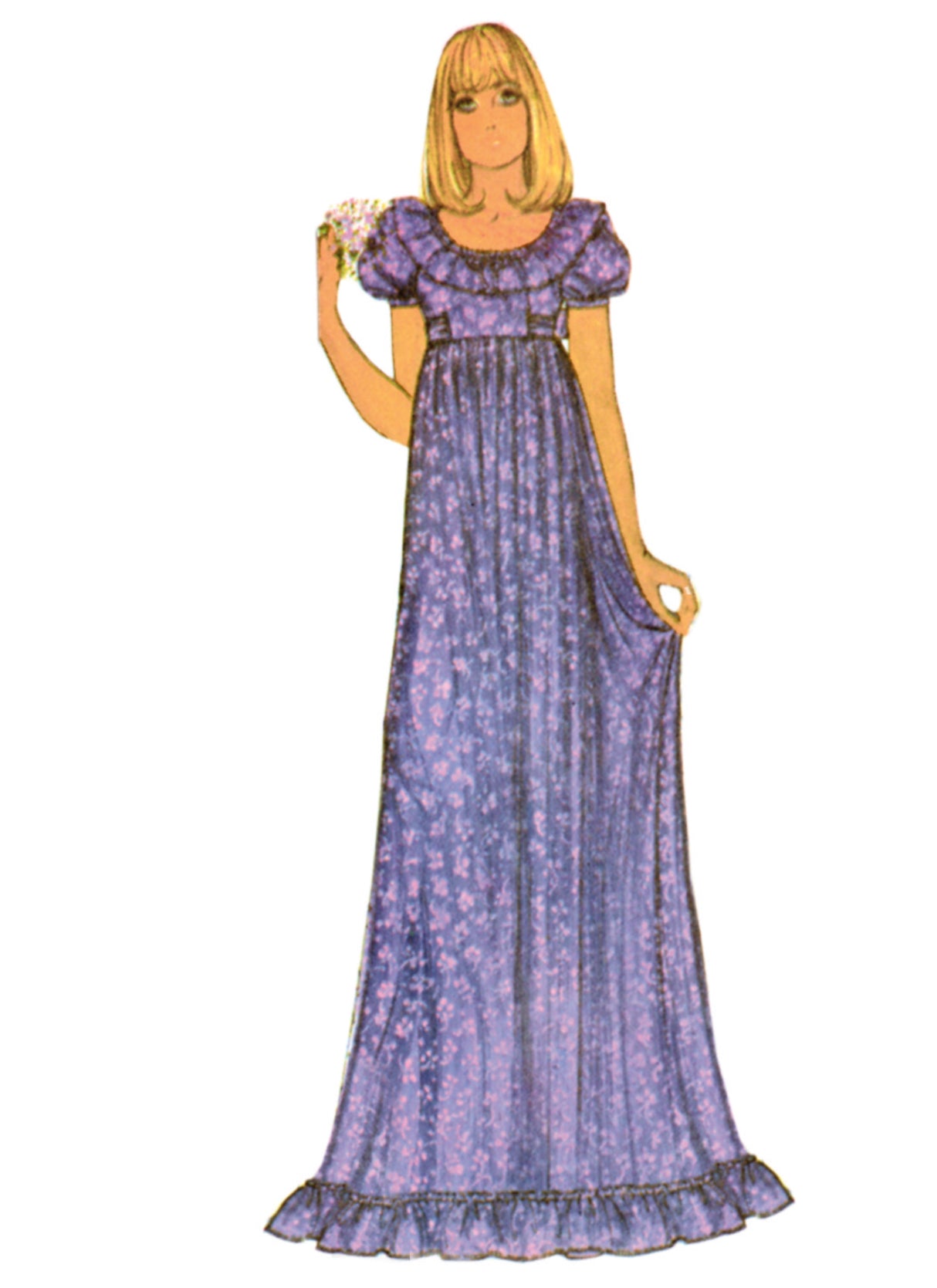Patron McCall's n°8594 - Robe 70’s style vintage