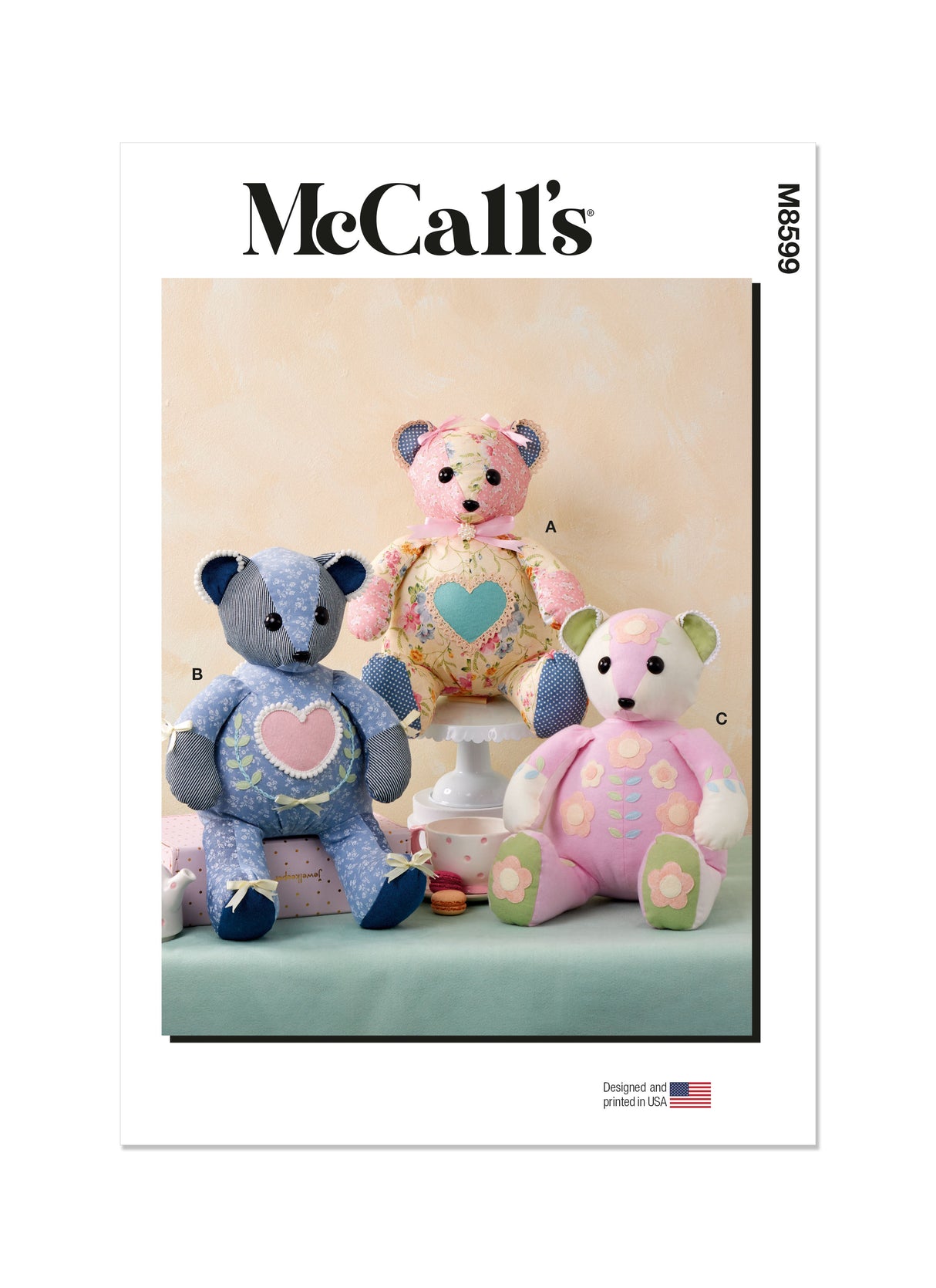 Patron McCall's n°8599 - Ours patchwork peluche