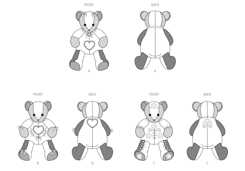 Patron McCall's n°8599 - Ours patchwork peluche