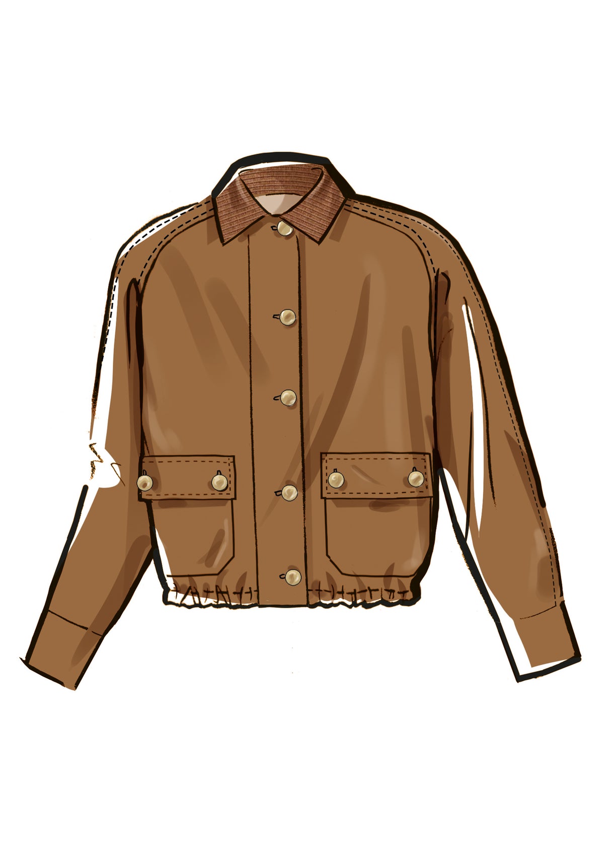Patron McCall's n°8607 - Veste blouson courte