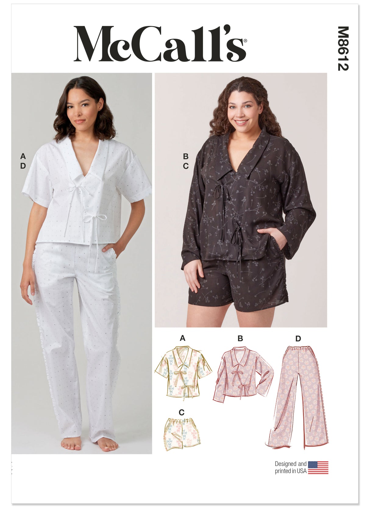 Patron McCall's n°8612 - Haut et Short ou Pantalon confortables