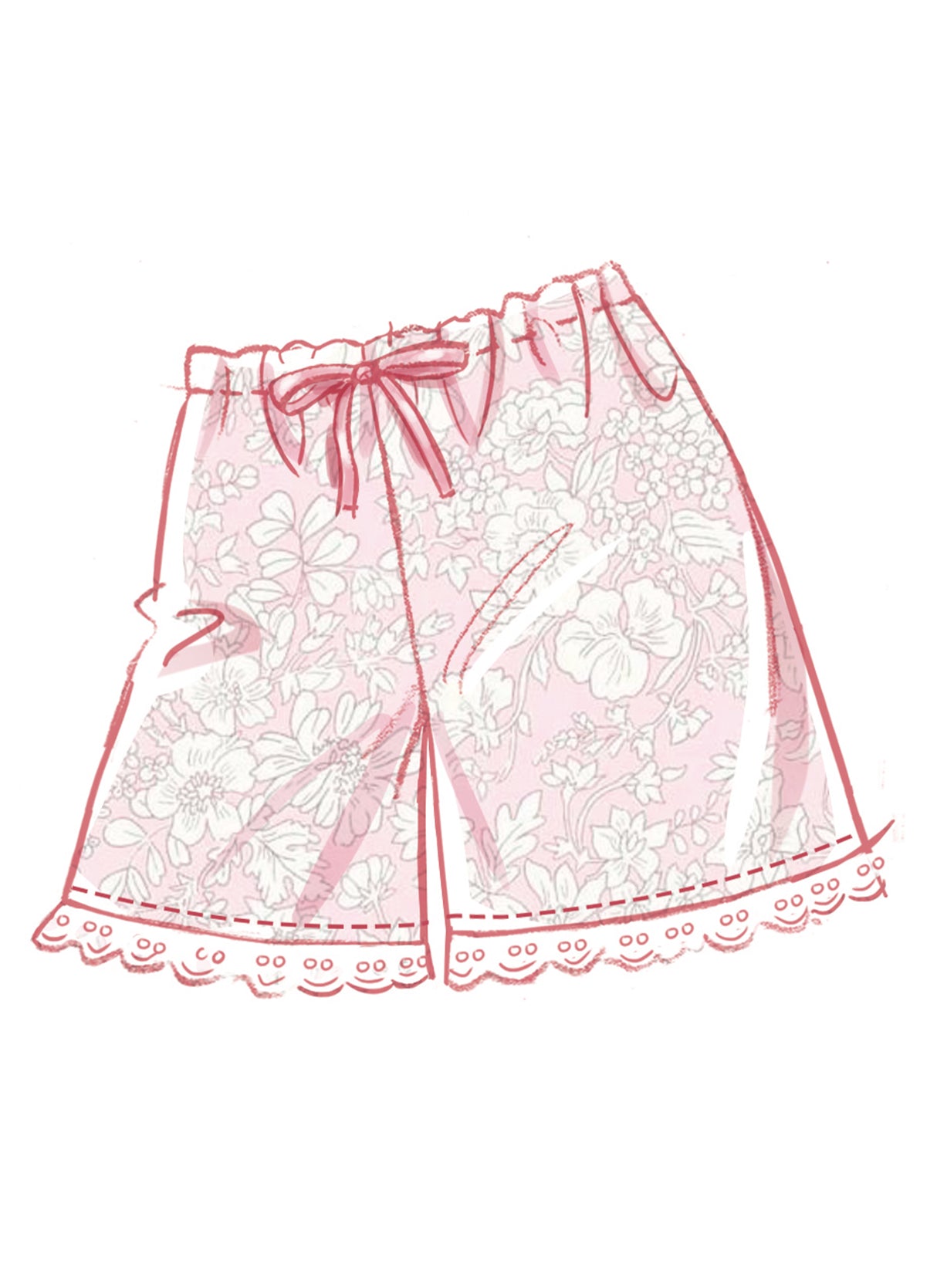 Patron McCall's n°8613 - Haut boutonné, bralette & short coordonnés