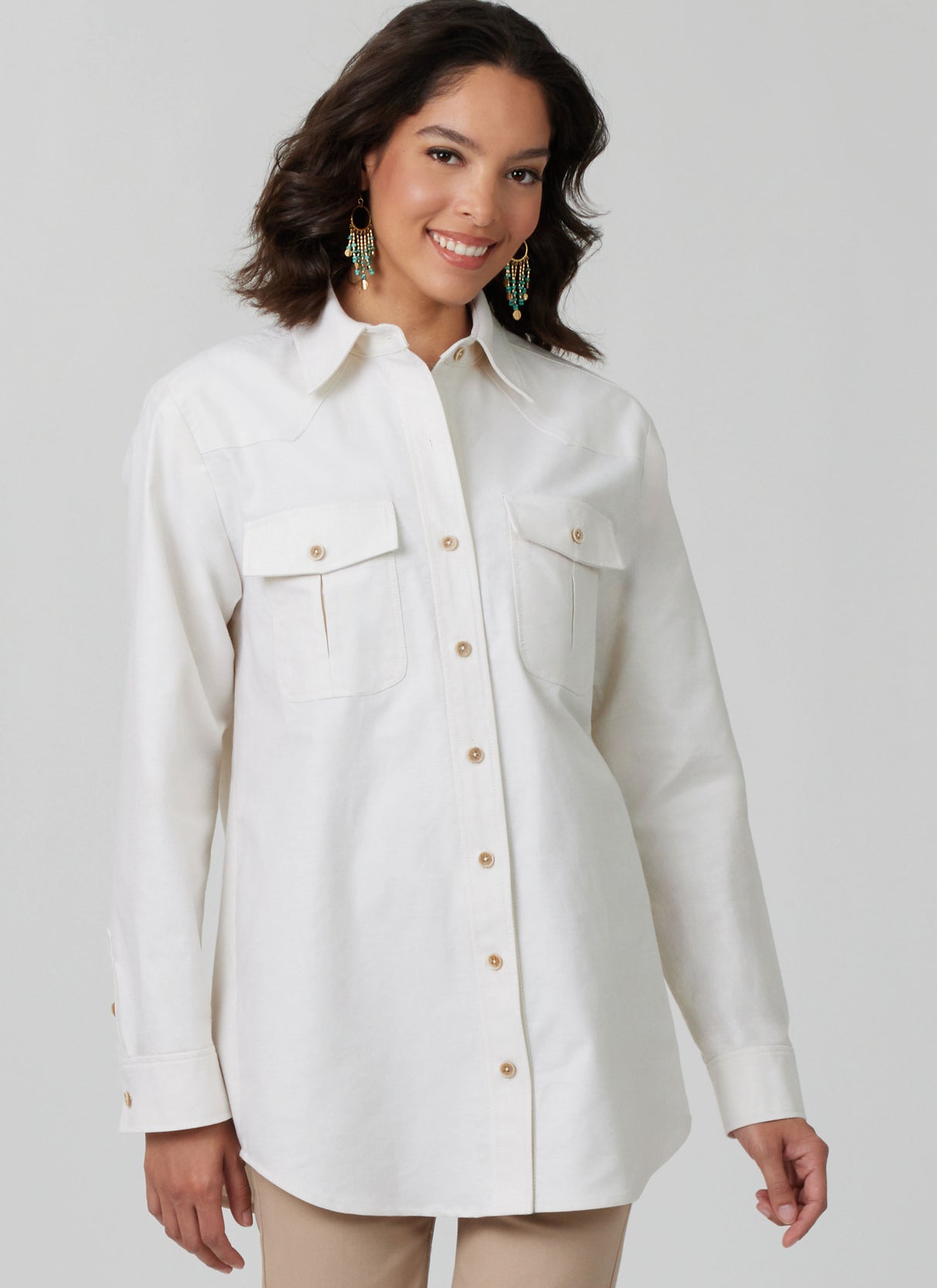 Patron McCall's n°8615 - Chemise unisexe boutonnée