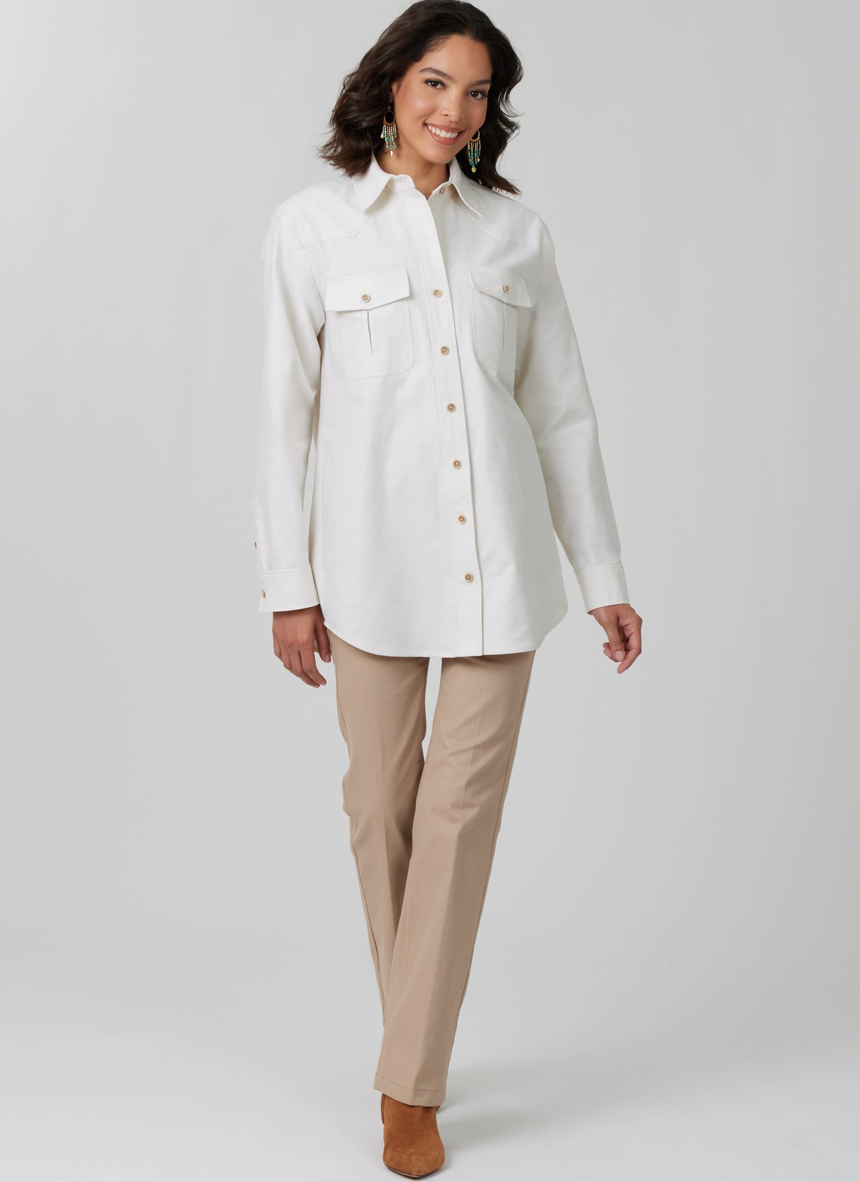 Patron McCall's n°8615 - Chemise unisexe boutonnée