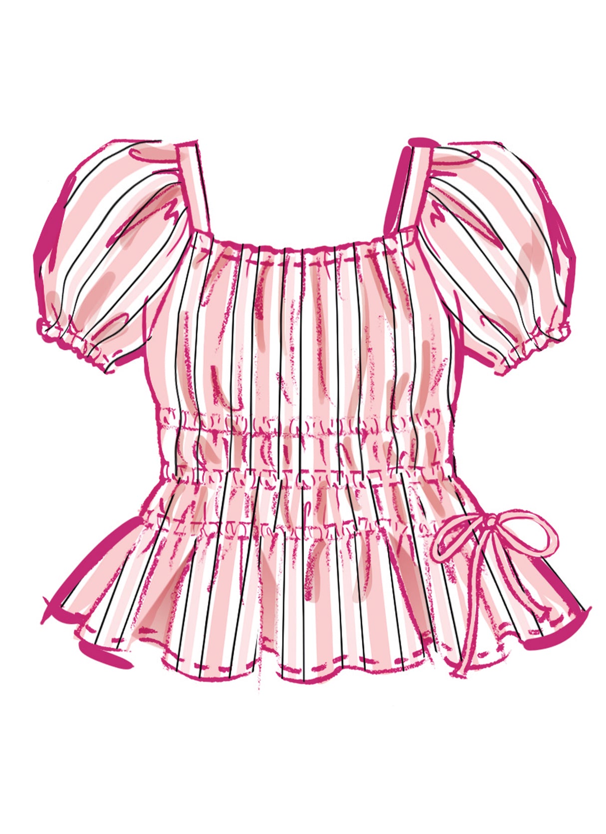 Patron McCall's n°8619 - Patron haut, jupe et robe
