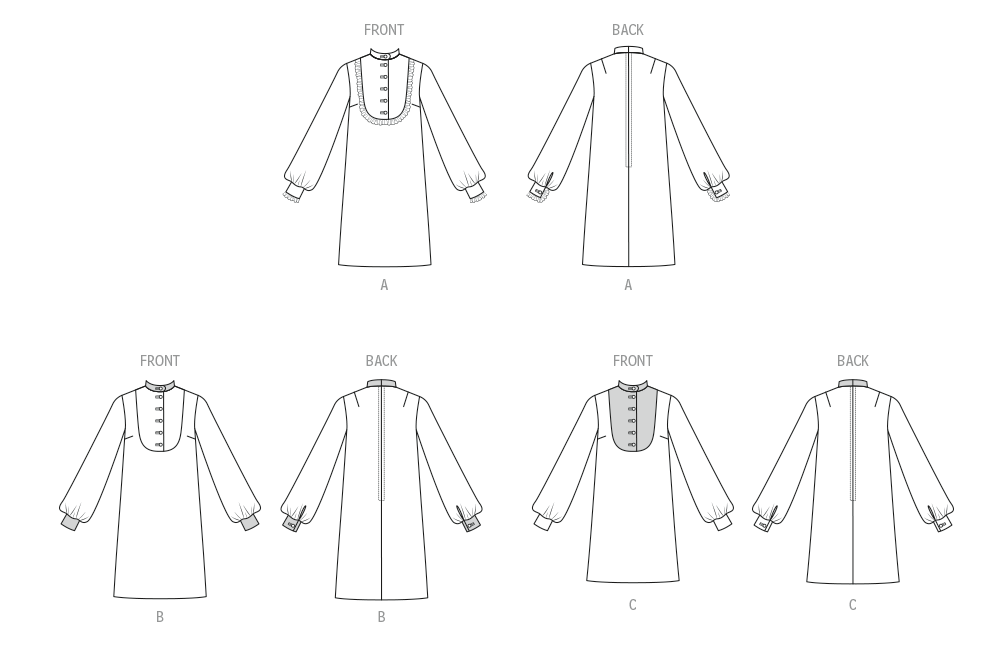 Patron McCall's n°8621 - Robe-chemise