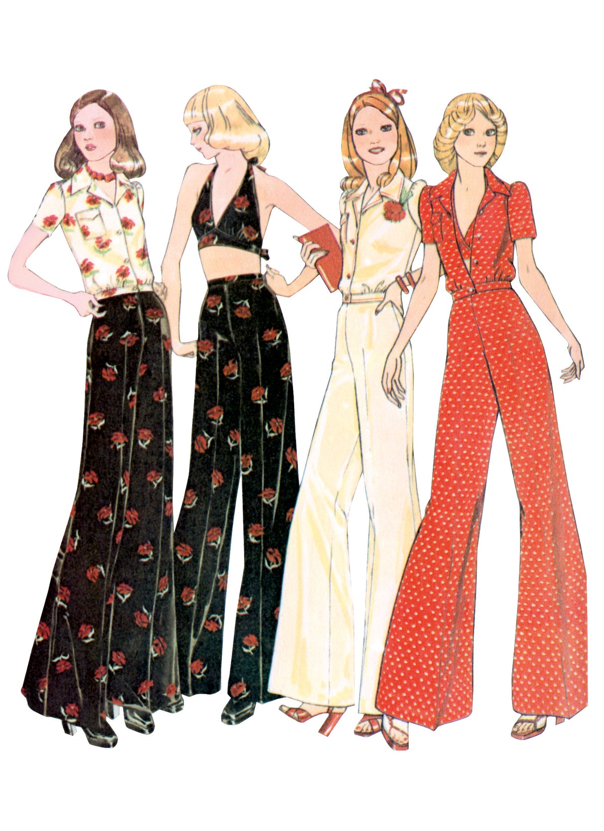 Patron McCall's n°8622 - Blouse / top halter & pantalon coordonné