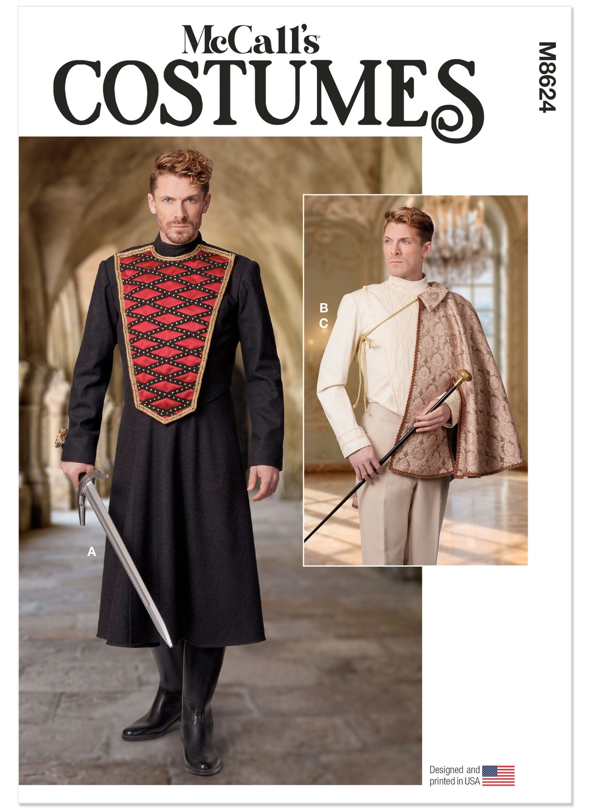 Patron McCall's n°8624 - Costume / Veste-cape homme