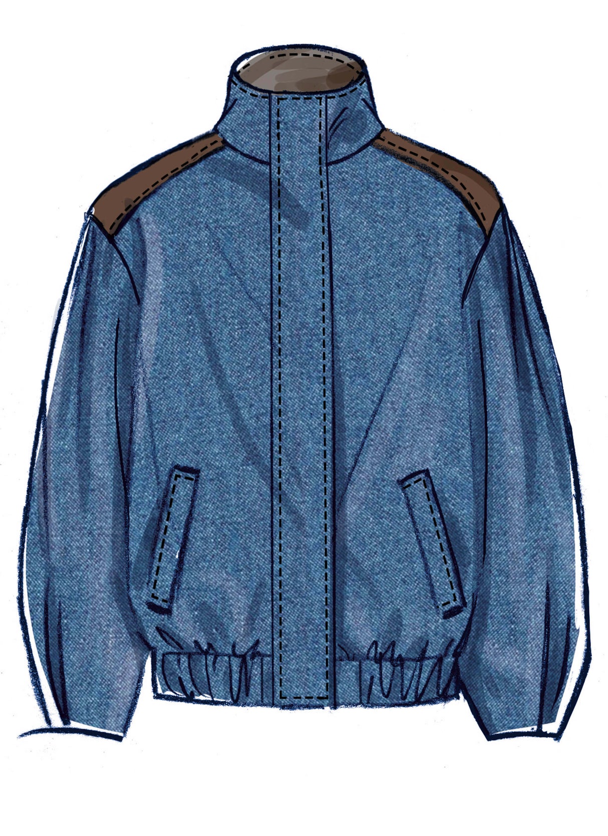 Patron McCall's n°8629 – Veste blouson ample doublée