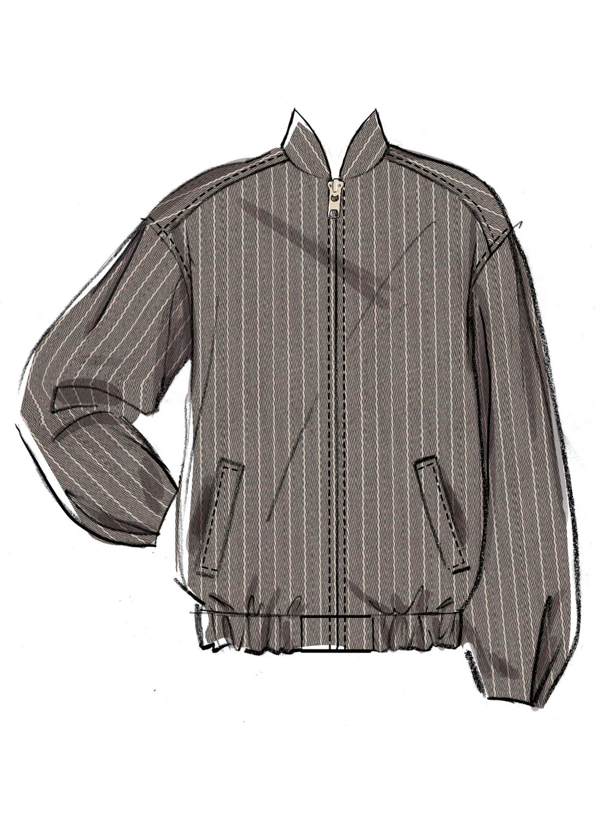 Patron McCall's n°8629 – Veste blouson ample doublée