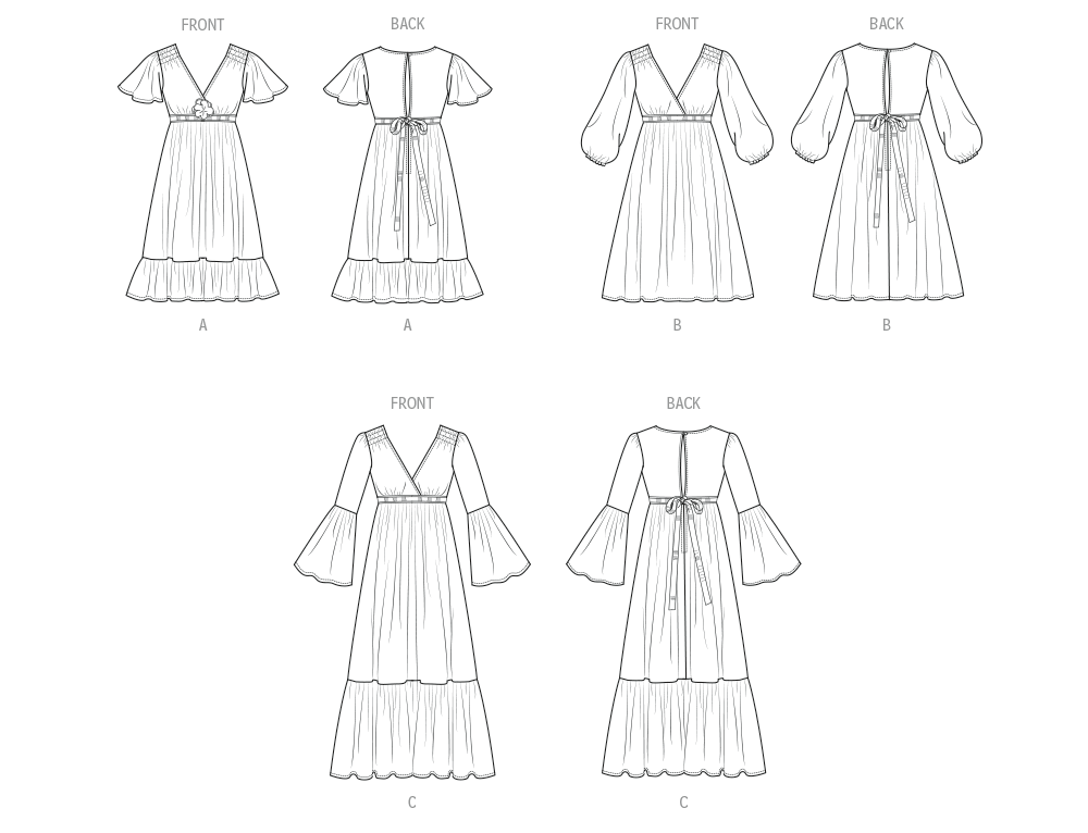 Patron McCall's n°8643 – Robes empire bohèmes