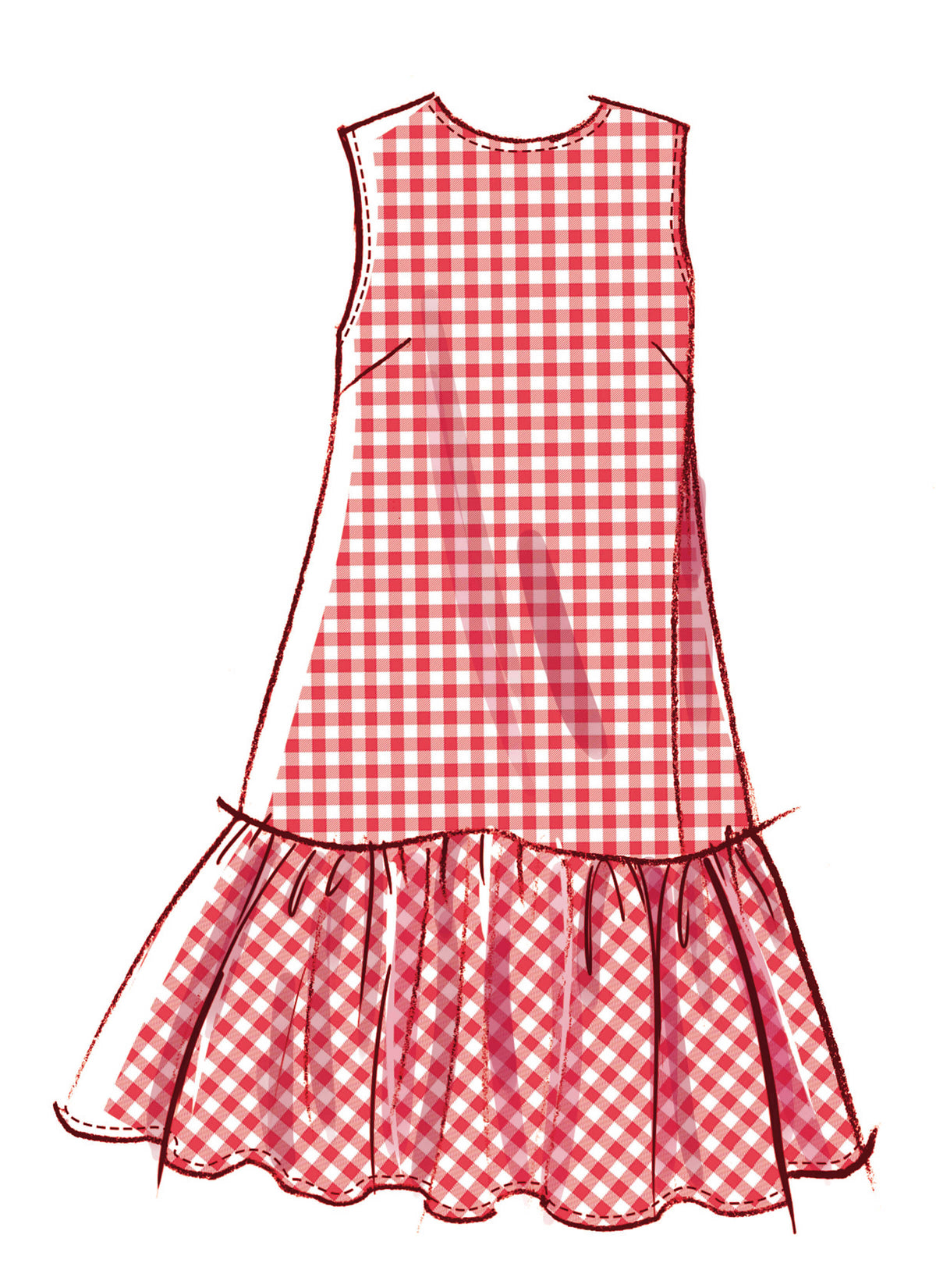 Patron McCall's n°8651 – Mini-robe à taille basse