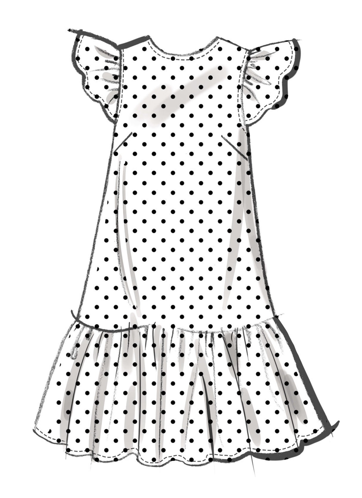 Patron McCall's n°8651 – Mini-robe à taille basse