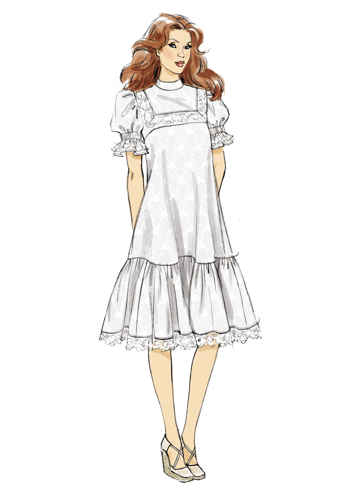 Patron McCall's n°8652 – Robes évasées à volants