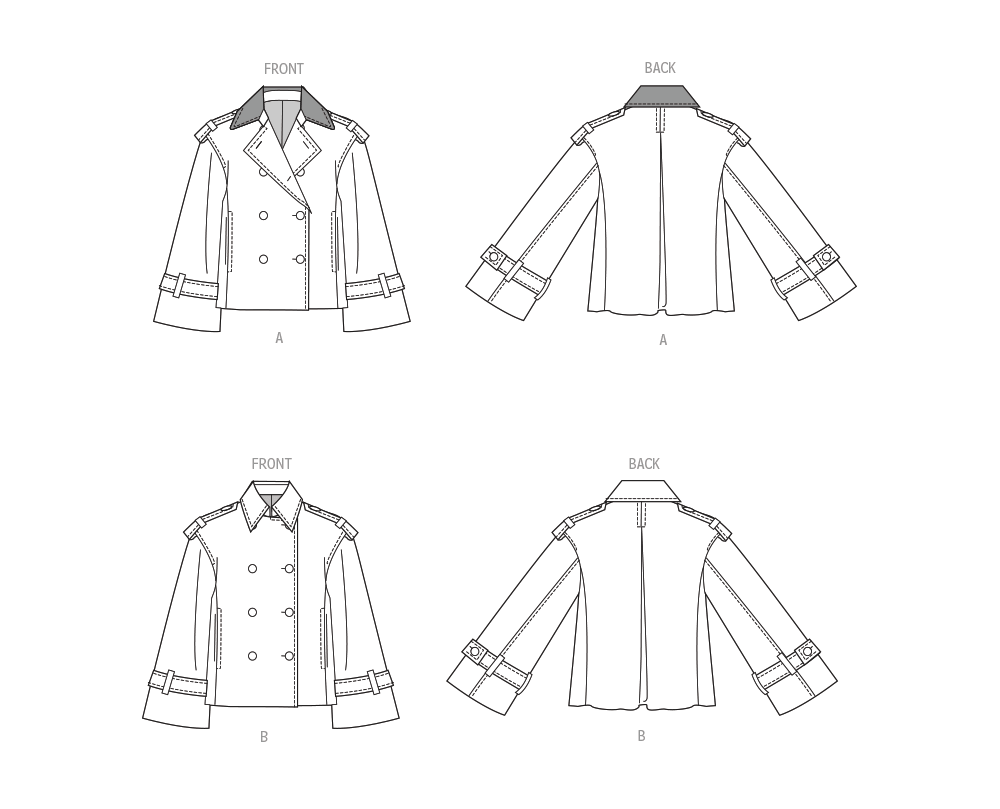 Patron McCall's n°8656 – Trench court ample et doublé