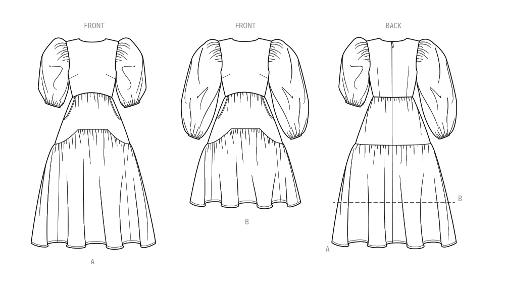 Patron Know Me n°2016 – Robe à volants pour femmes