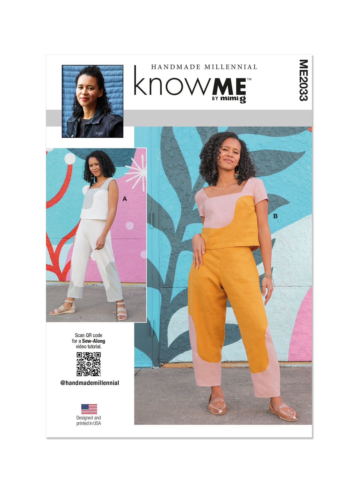 Patron Know Me n°2033 – Haut court et pantalon pour femmes