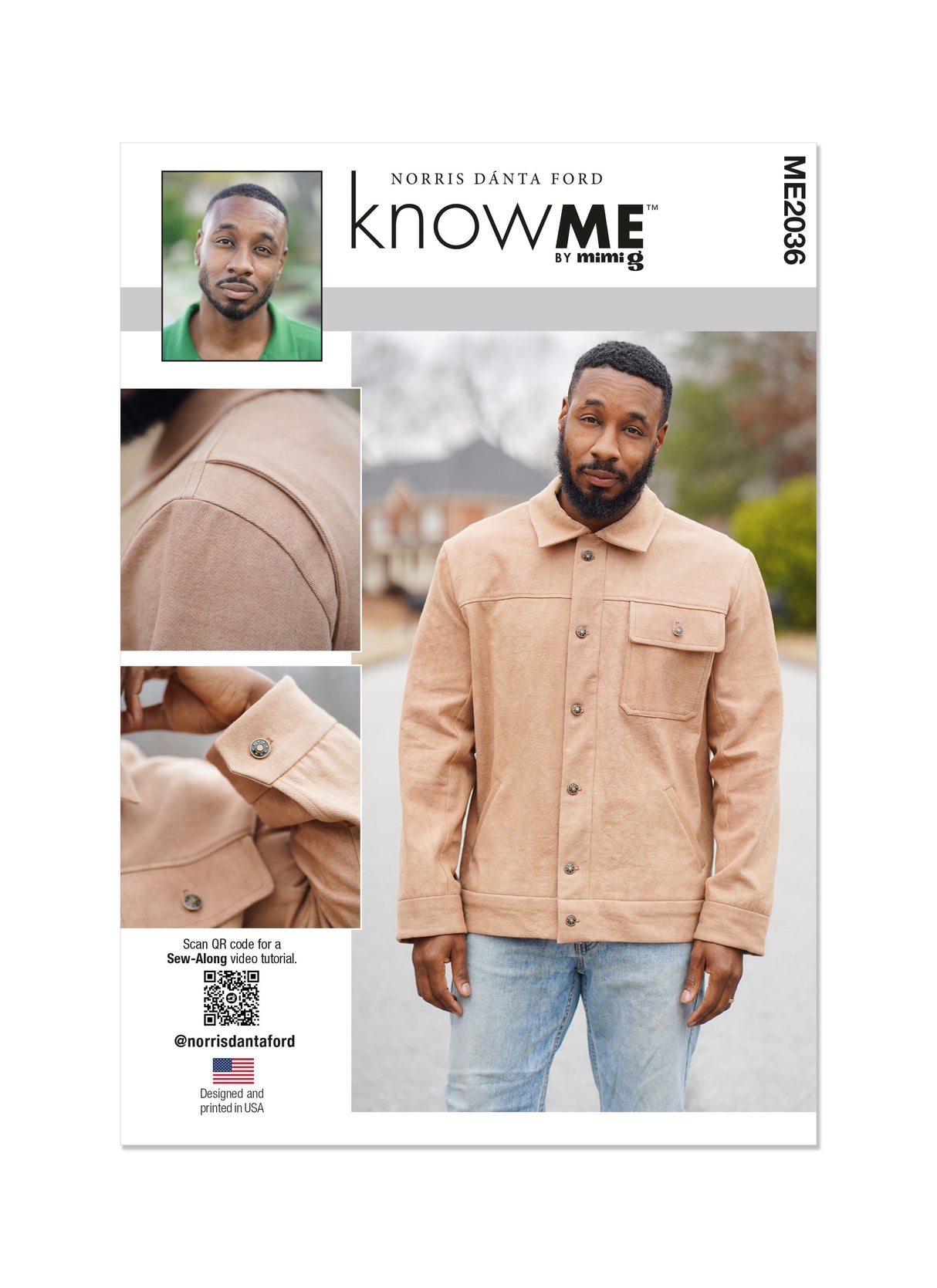 Patron Know Me n°2036 – Veste de travail décontractée pour hommes
