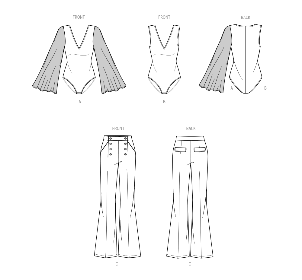 Patron Know Me n°2043 – Body et pantalon pour femmes