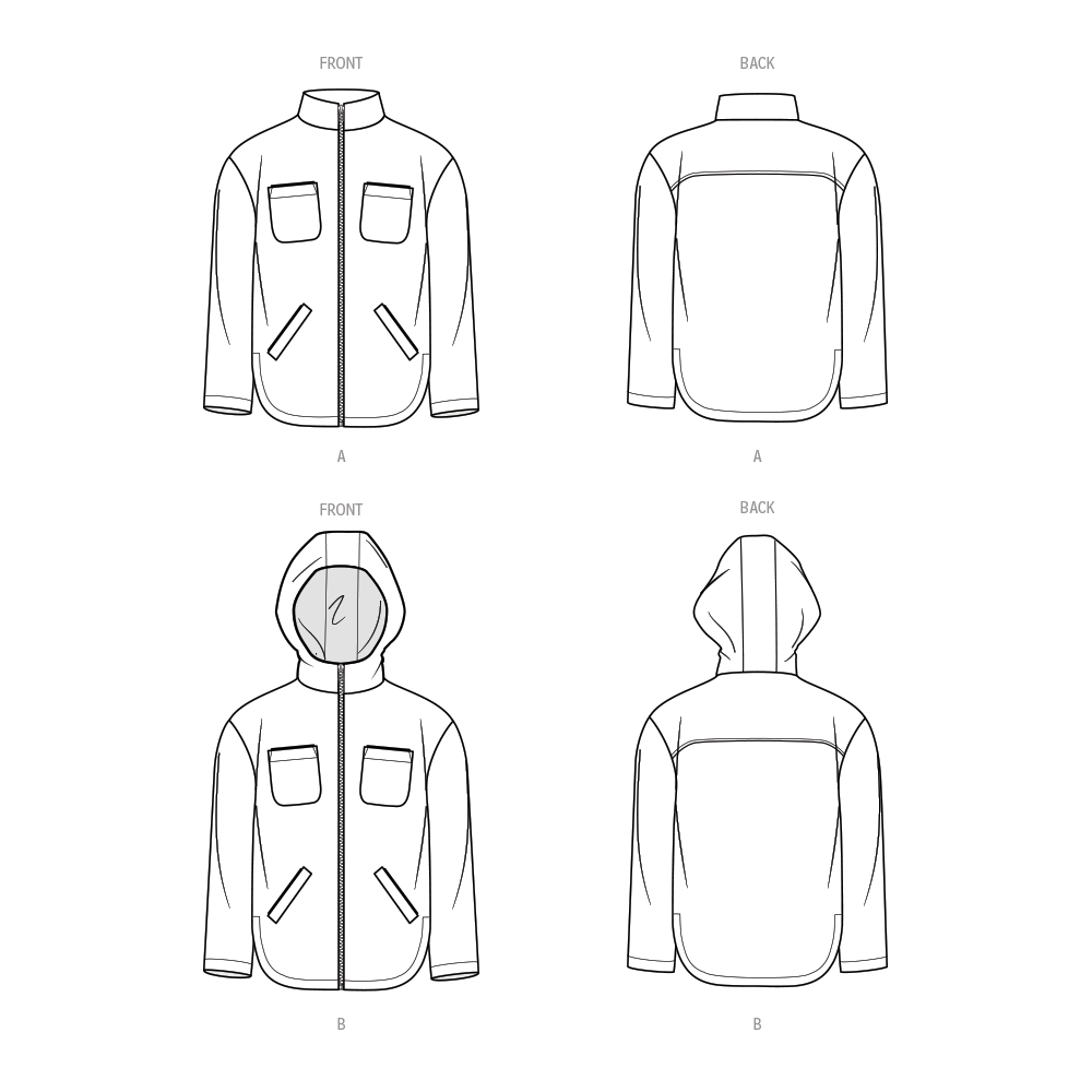 Patron Know Me n°2057 – Veste zippée avec capuche optionnelle pour femmes
