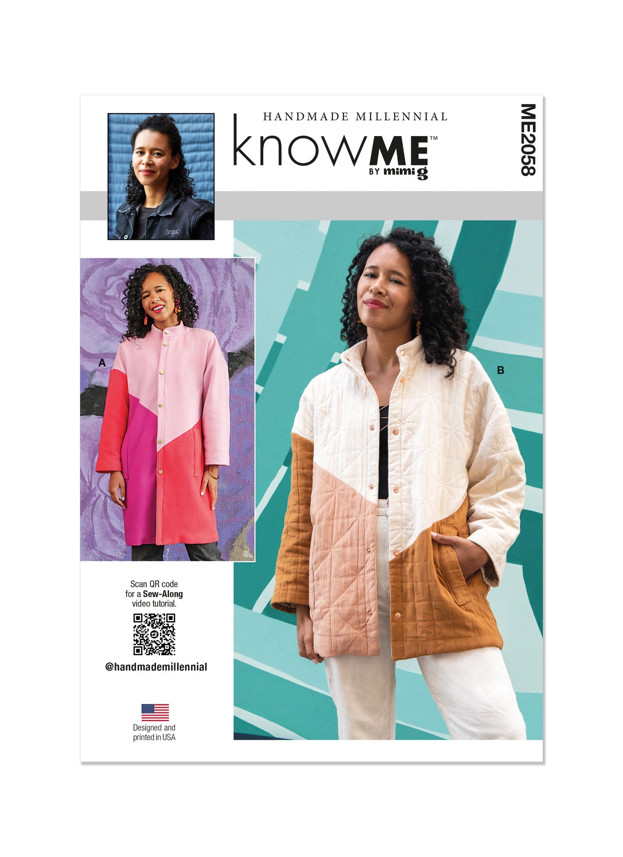 Patron Know Me n°2058 – Manteau asymétrique pour femmes