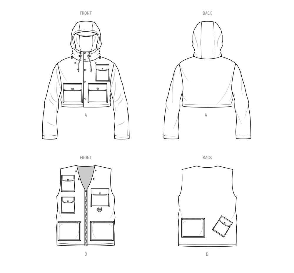 Patron Know Me n°2064 – Veste et gilet pour hommes