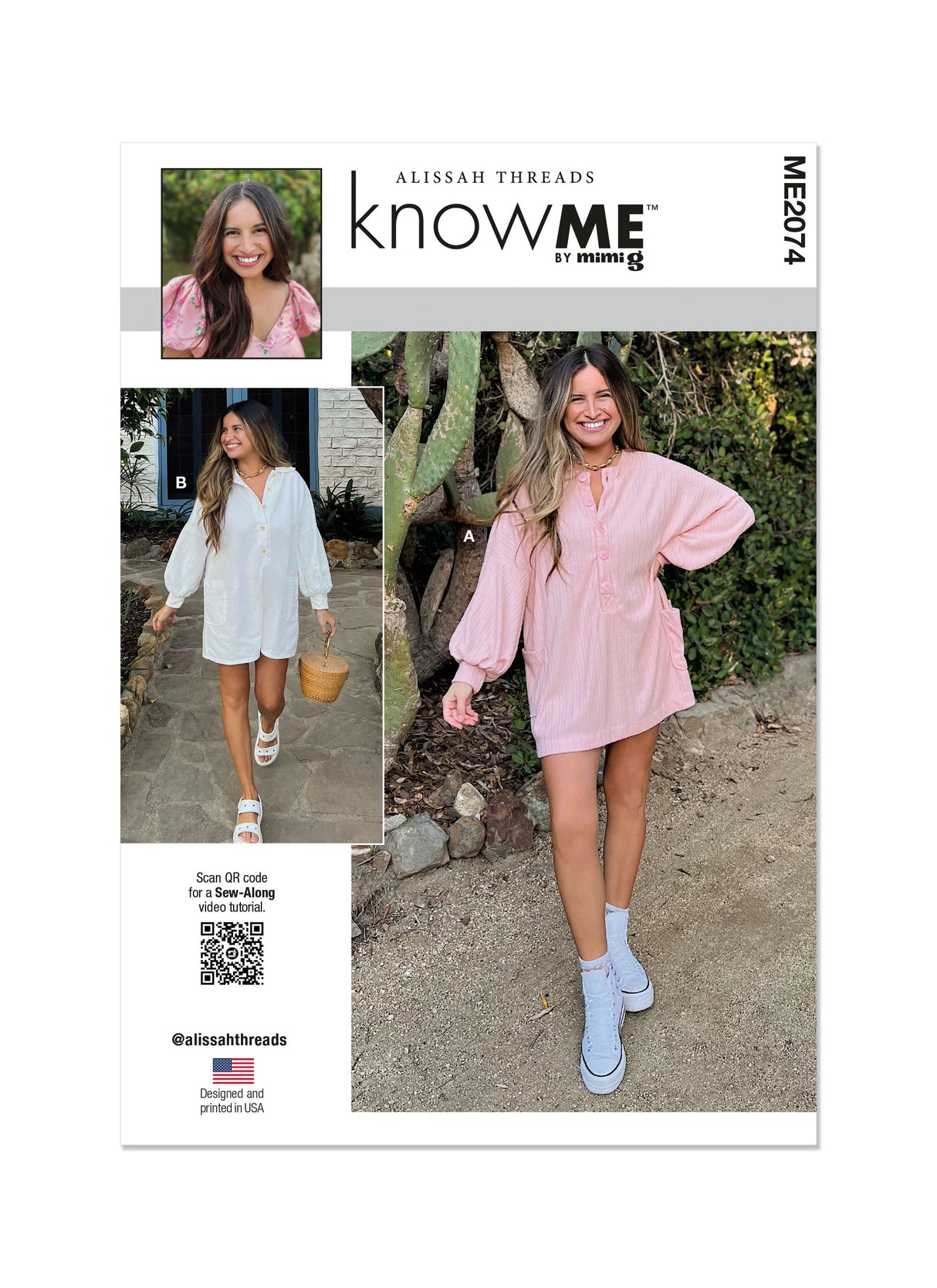 Patron Know Me n°2074 – Robe et combishort pour femmes