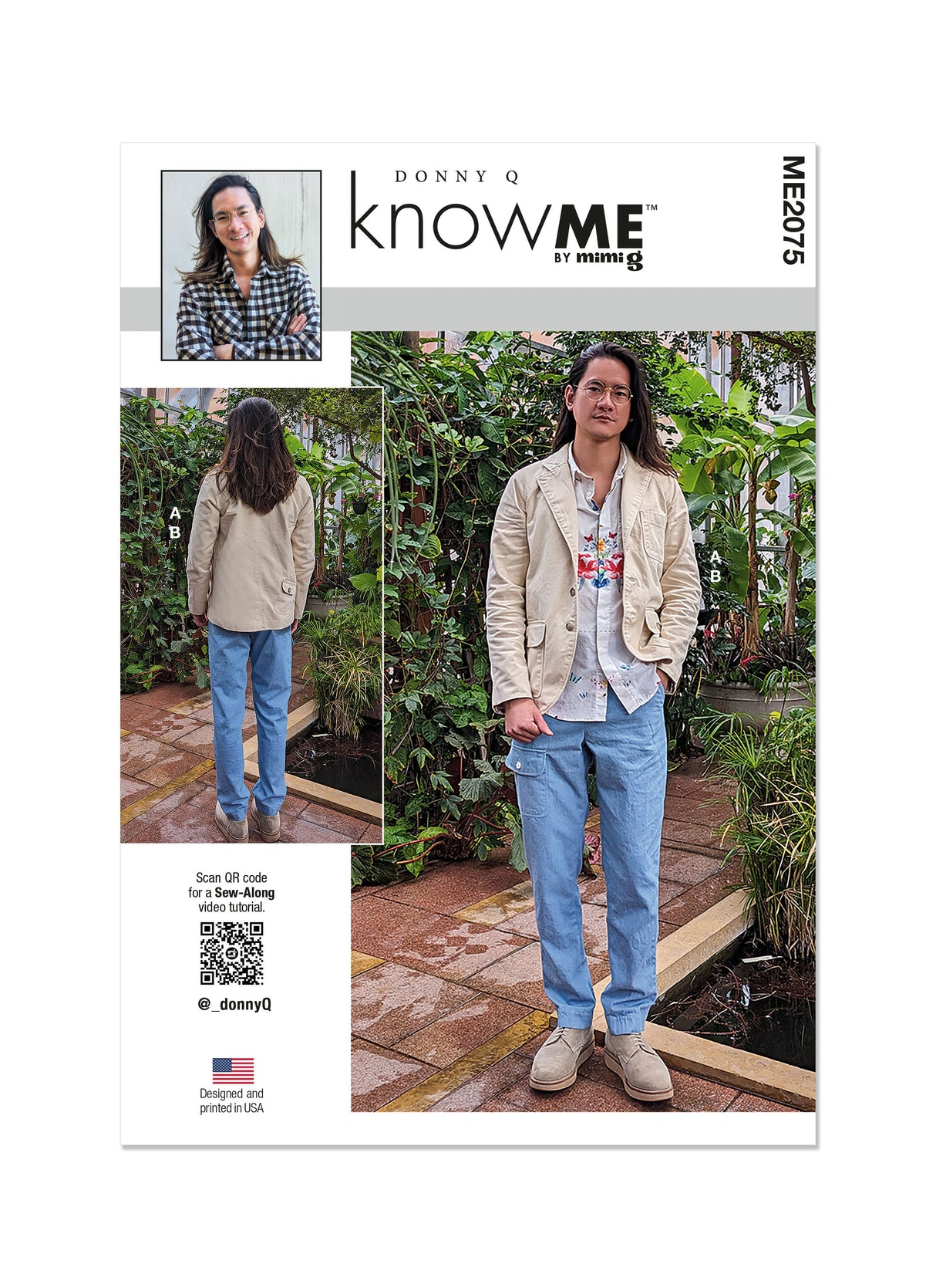 Patron Know Me n°2075 – Veste et pantalon pour hommes