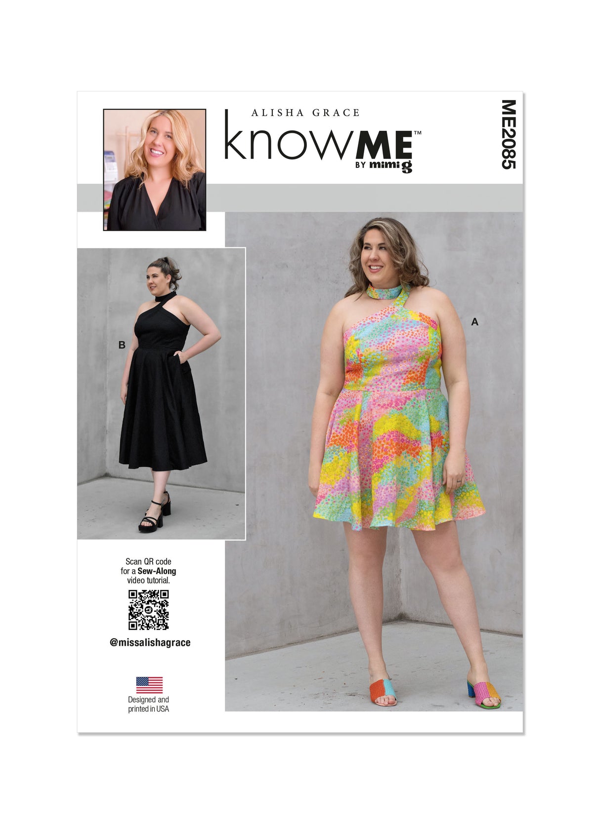 Patron Know Me n°2085 – Robe à épaules dénudées pour femmes