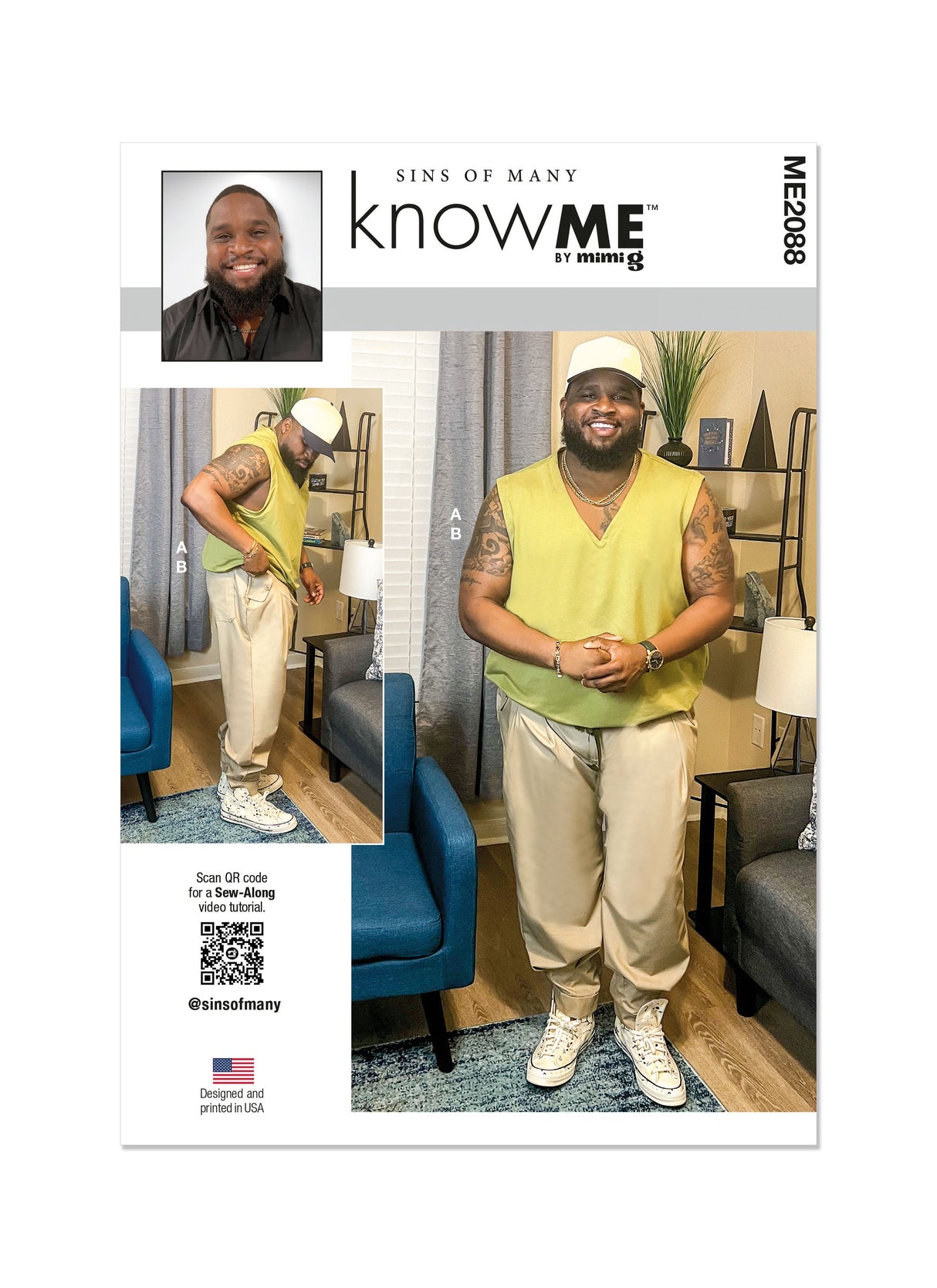 Patron Know Me n°2088 – Gilet et pantalon pour hommes