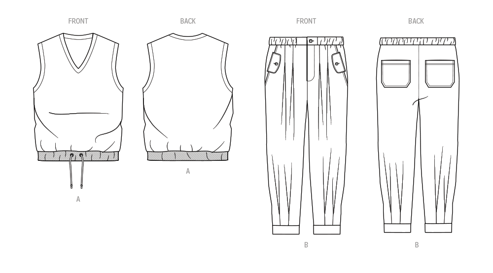 Patron Know Me n°2088 – Gilet et pantalon pour hommes