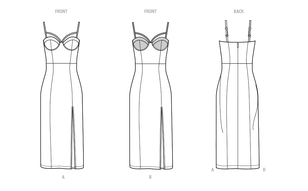 Patron Know Me n°2094 – Robe ajustée avec fente haute