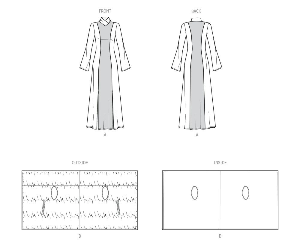 Patron Know Me n°2098 – Robe en tricot avec encolure croisée et manteau doublé