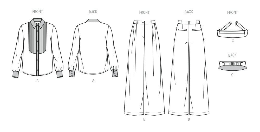 Patron Know Me n°2104 – Ensemble haut et pantalon pour femmes