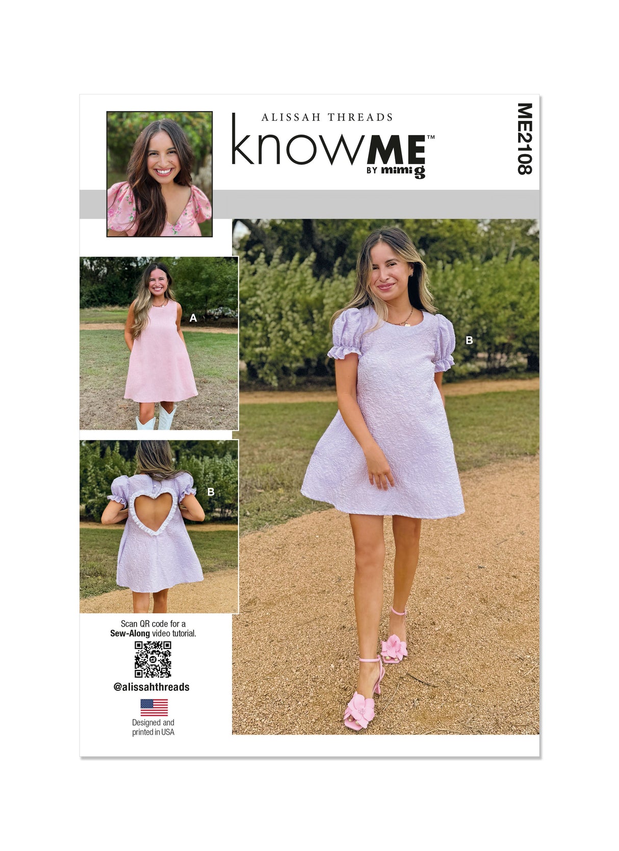 Patron Know Me n°2108 – Robe courte à volants