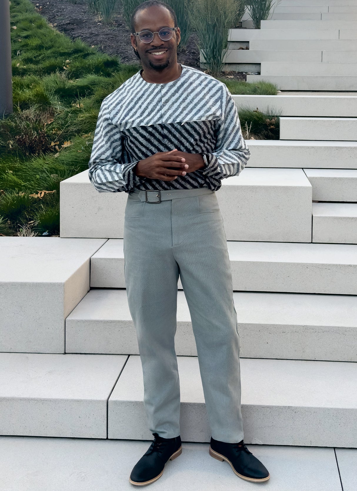 Patron Know Me n°2113 – Chemise sans col et pantalon homme