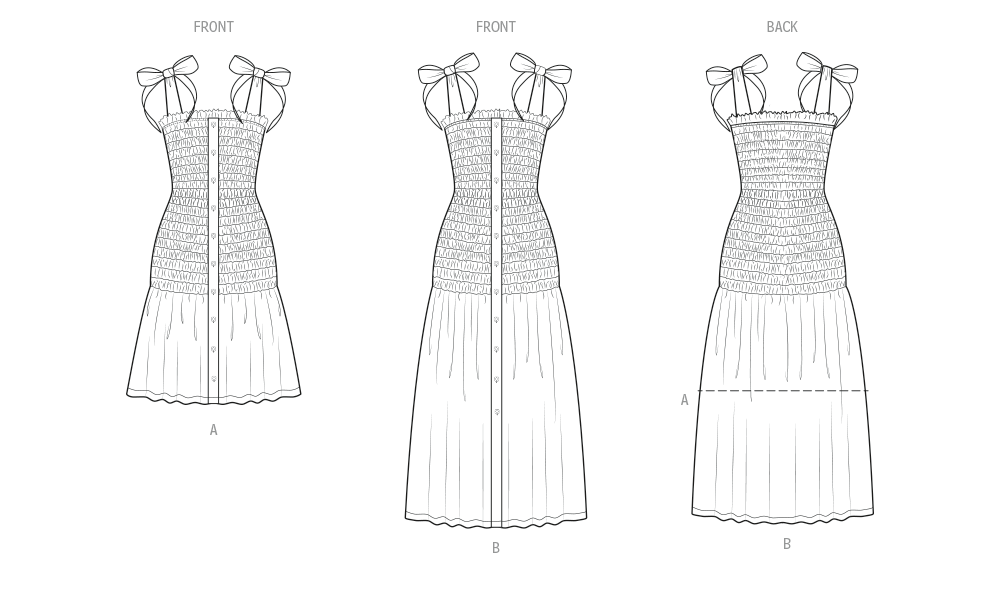 Patron Know Me n°2115 – Robe smockée deux longueurs